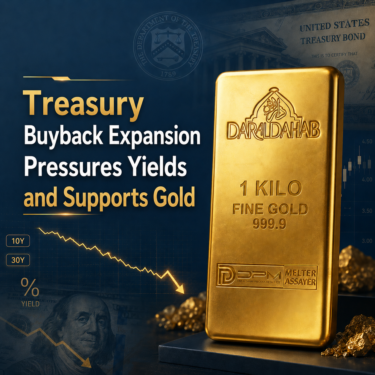 U.S. Treasury Expands Long-Term Bond Buybacks, Supporting Gold