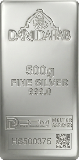 500g Silver Bar 999.0