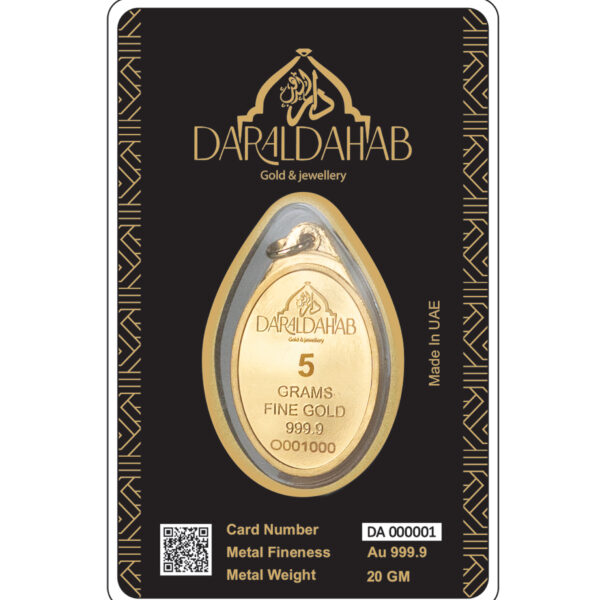 5 Grams Oval Pendant