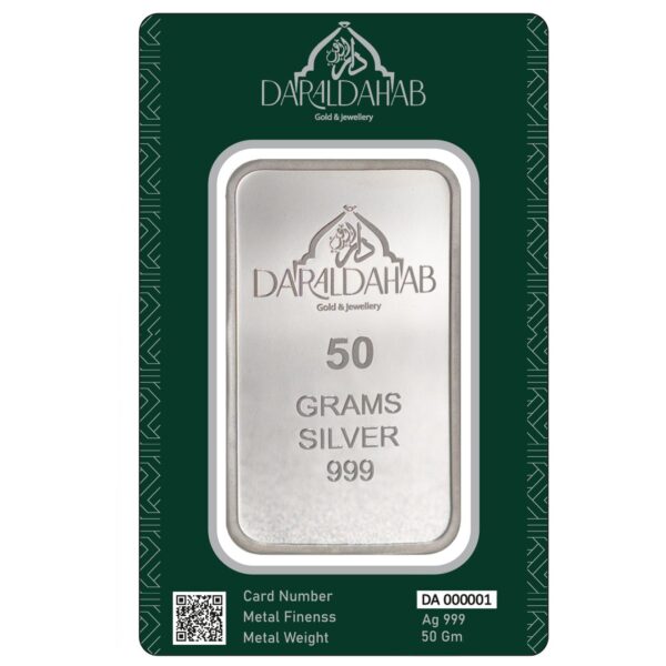 50g Silver Bar 24K (999.9)